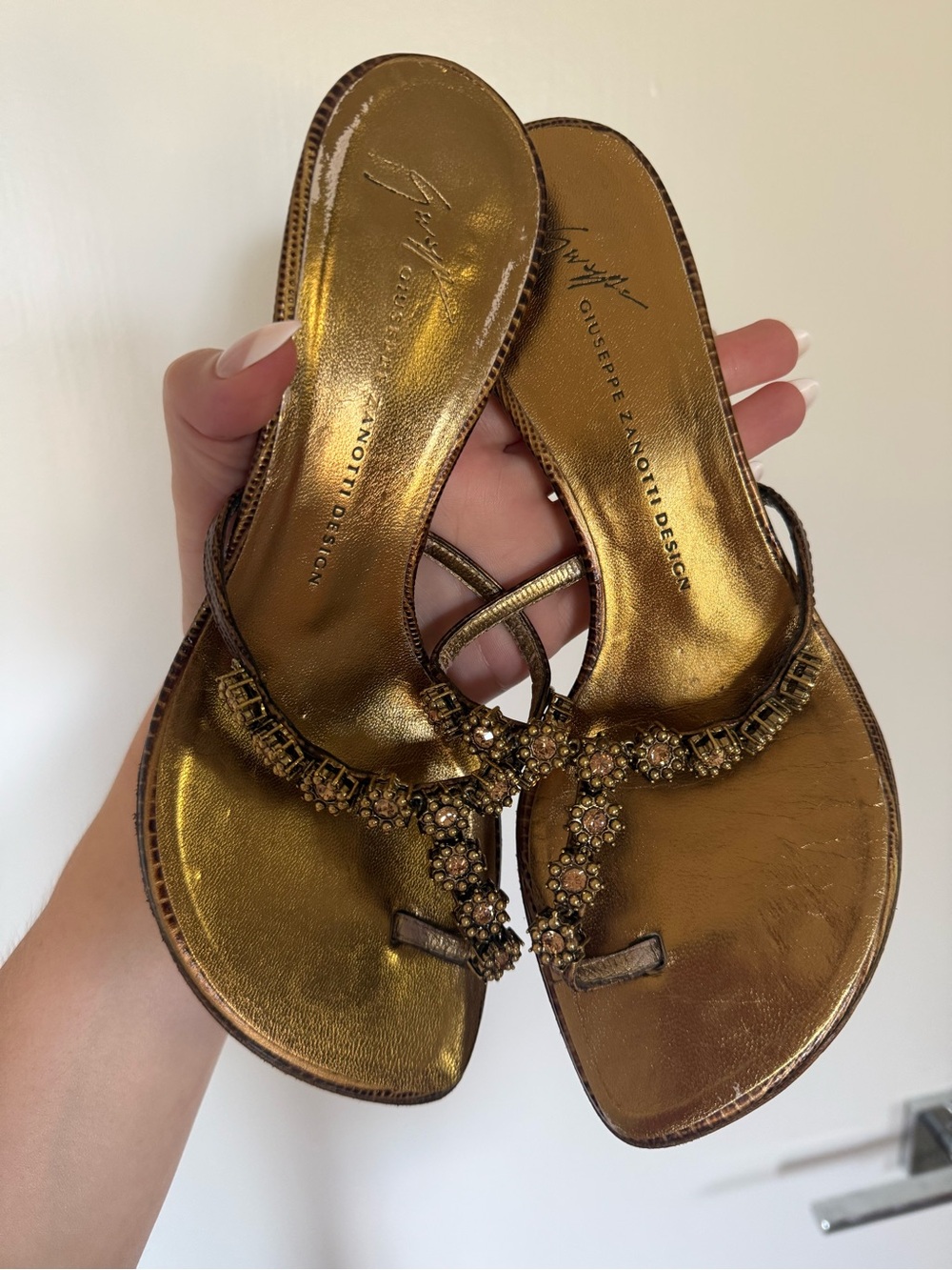 RARE Vintage Giuseppe Embellished heeled sandals 6.5